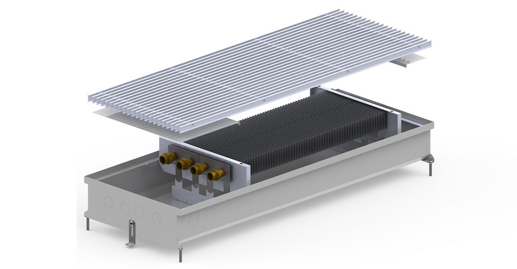 Внутрипольный конвектор Carrera C2 Inox 120