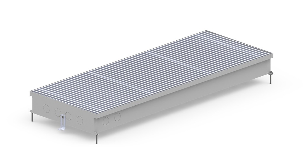 Внутрипольный конвектор Carrera C2 Inox 90