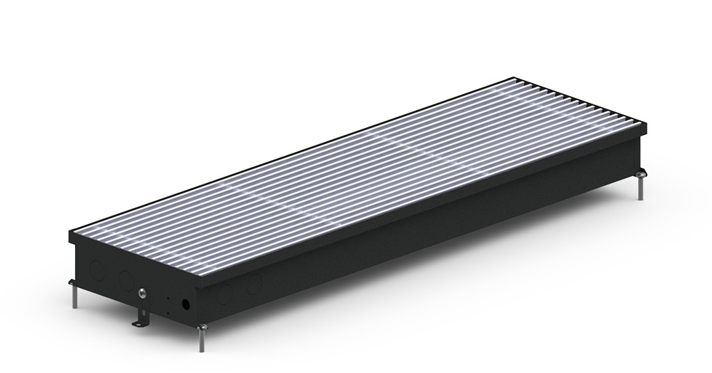 Внутрипольный конвектор Carrera CV Black 90