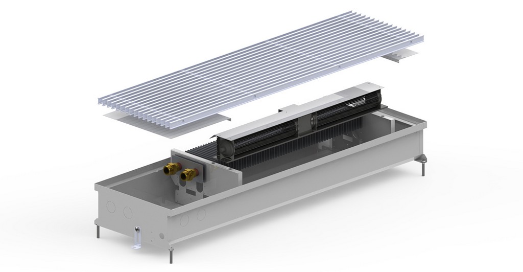 Внутрипольный конвектор Carrera CV Inox 120