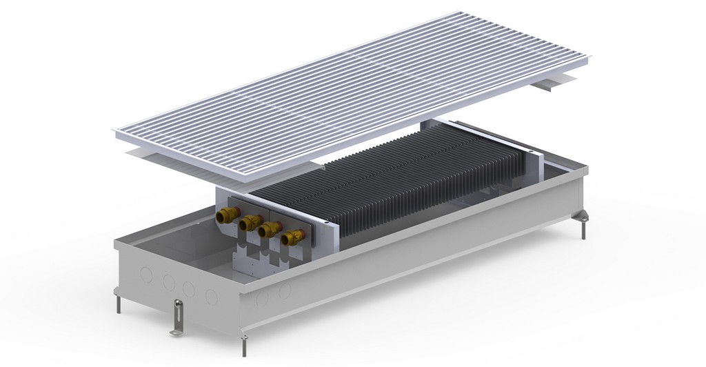 Внутрипольный конвектор Carrera S2 Inox 120