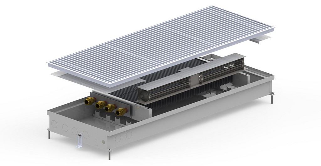 Внутрипольный конвектор Carrera SV2 Inox 90