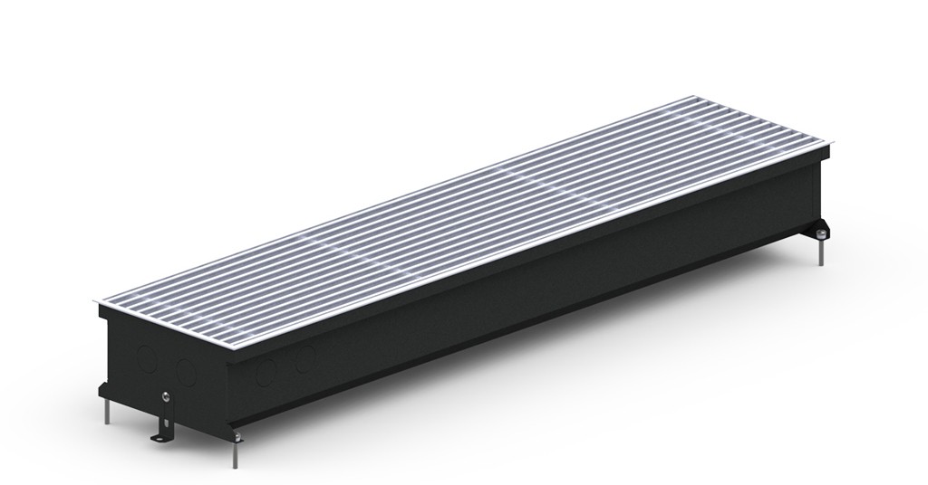 Внутрипольный конвектор Carrera S Black 120