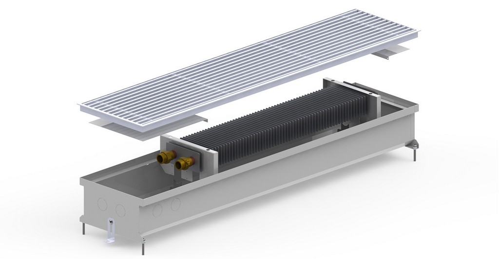 Внутрипольный конвектор Carrera S Inox 120