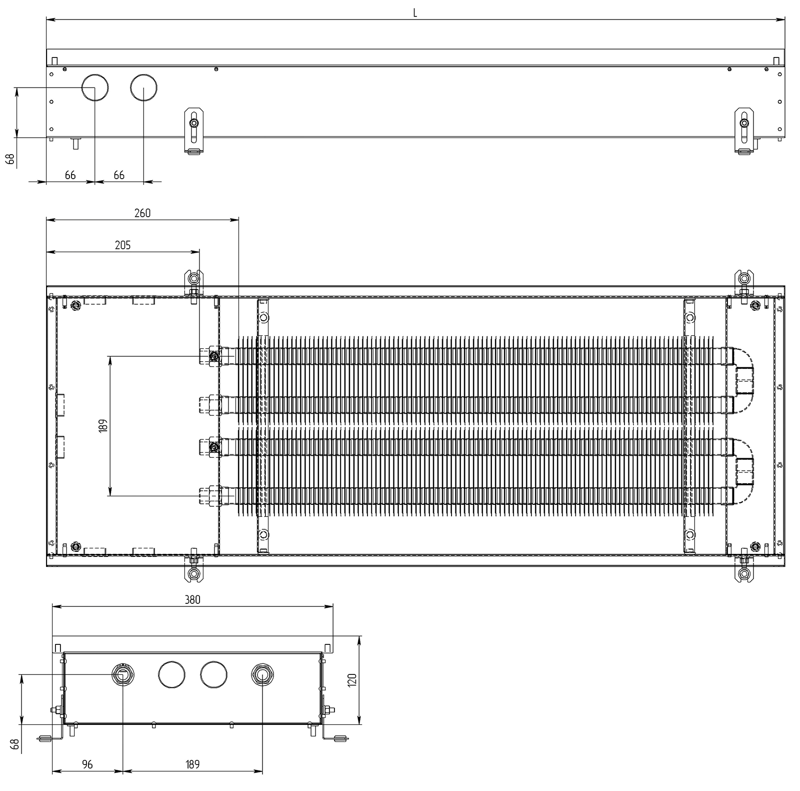 Конвектор Carrera S2 Inox 120 схема
