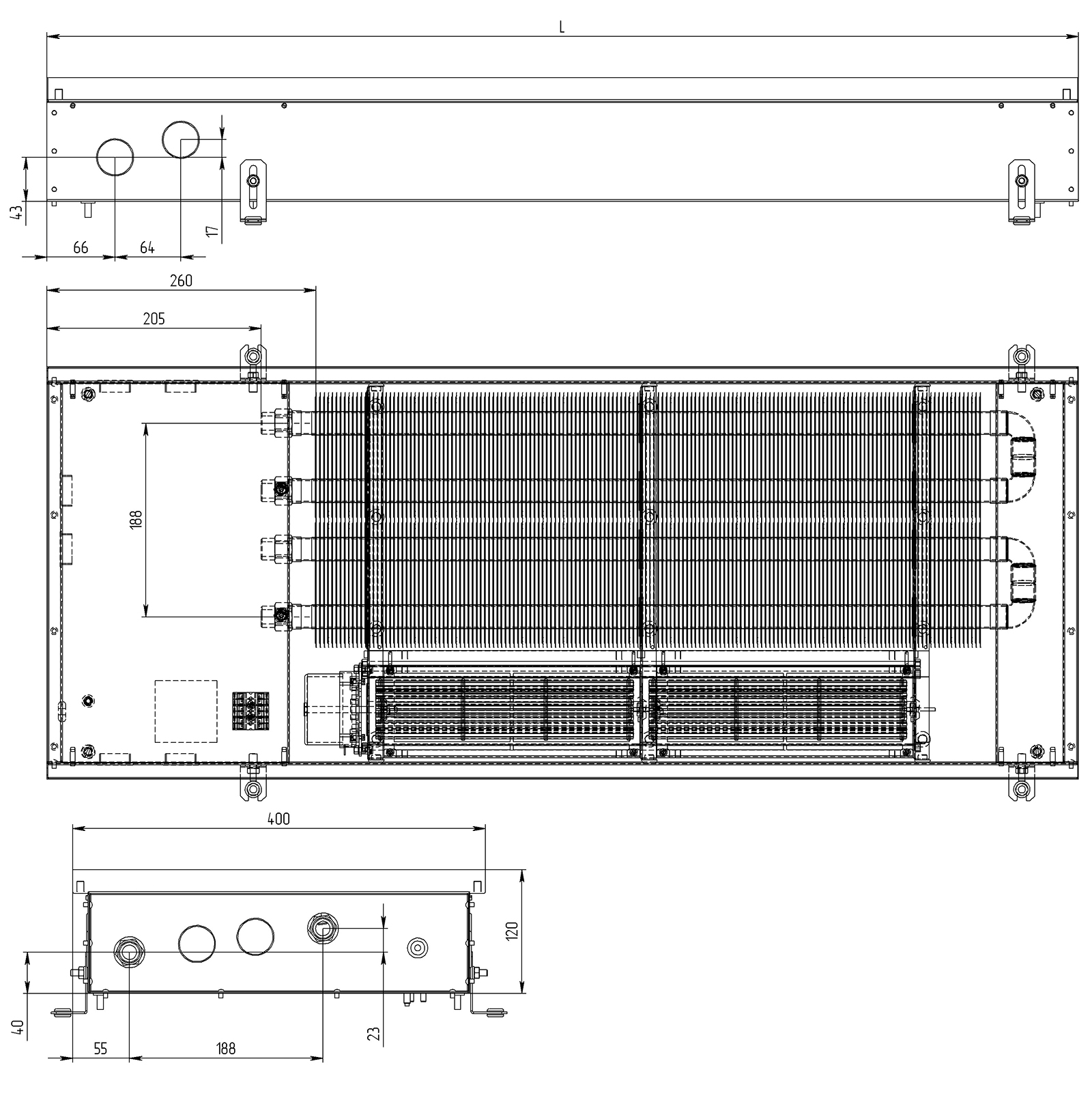 Конвектор Carrera SV2 Black 120 схема