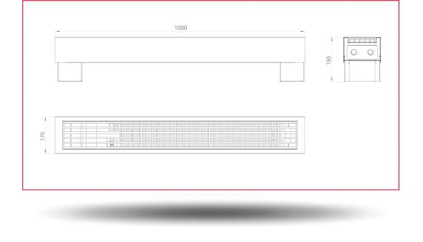 Конвектор Carrere FRH Stone креслення