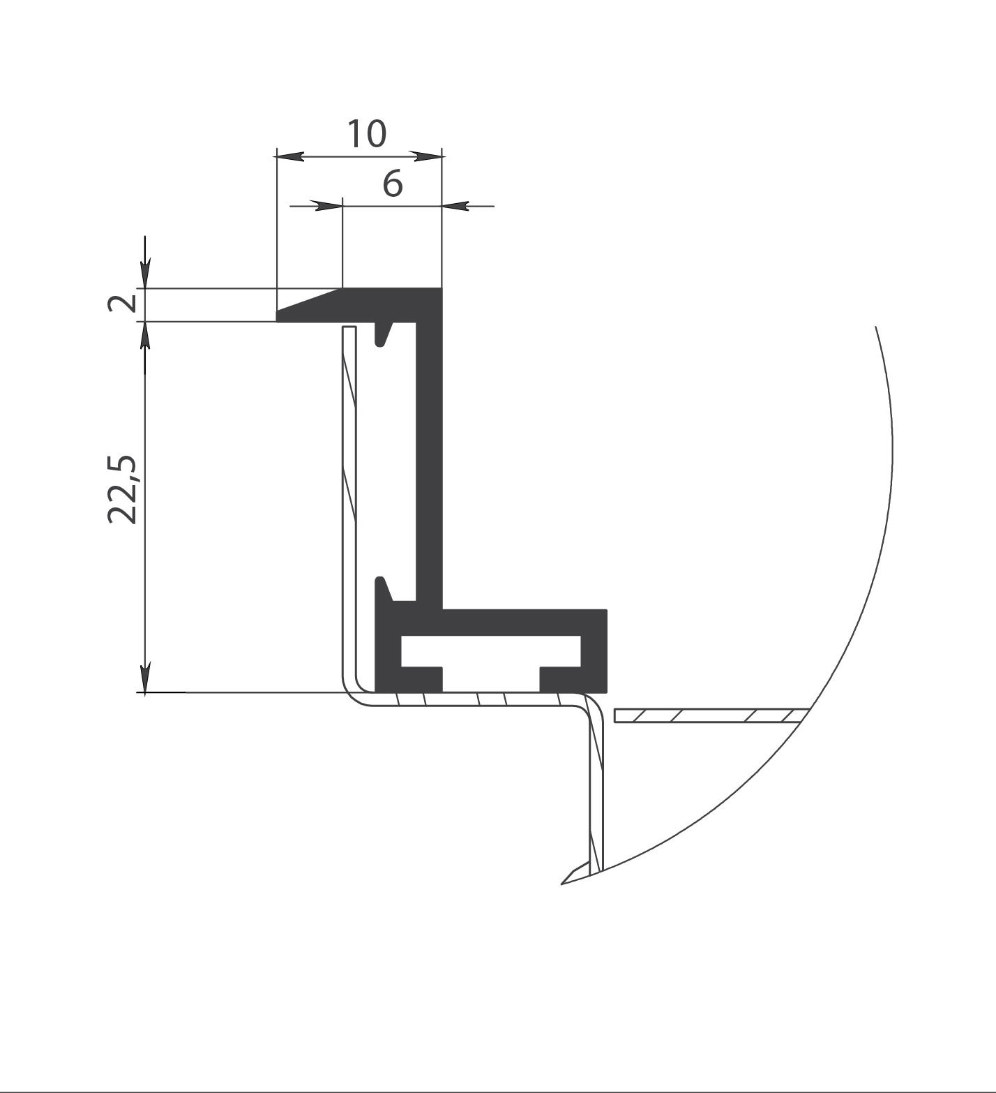 Декоративный уголок для модели S конвектора Carrera