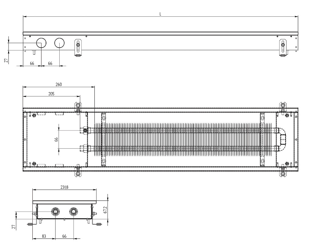 Конвектор Carrera C Black 65 схема