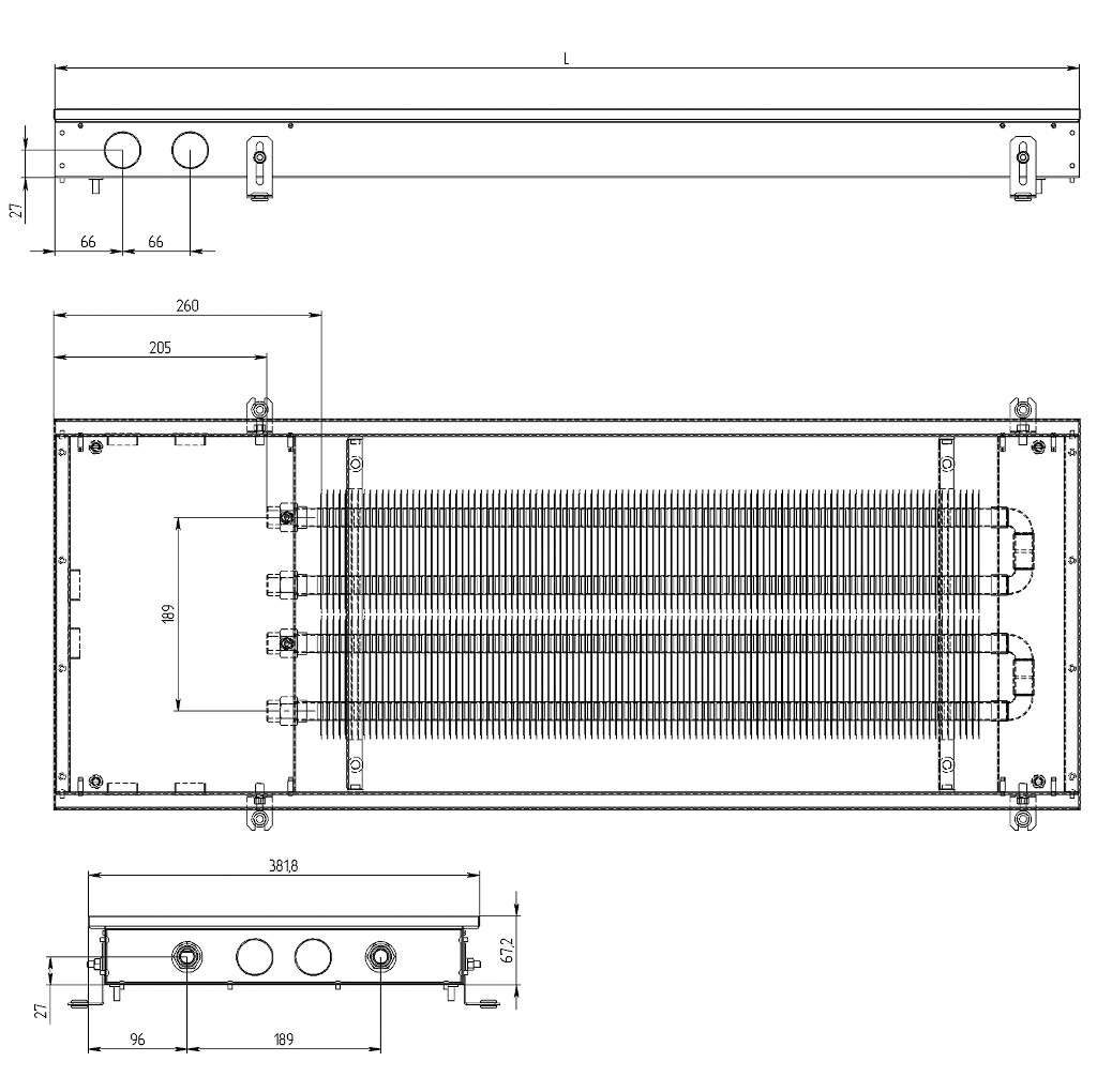 Конвектор Carrera C2 Inox 65 схема