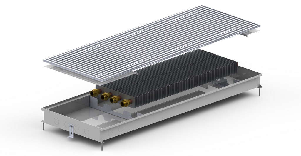 Внутрипольный конвектор Carrera C2 Inox 65