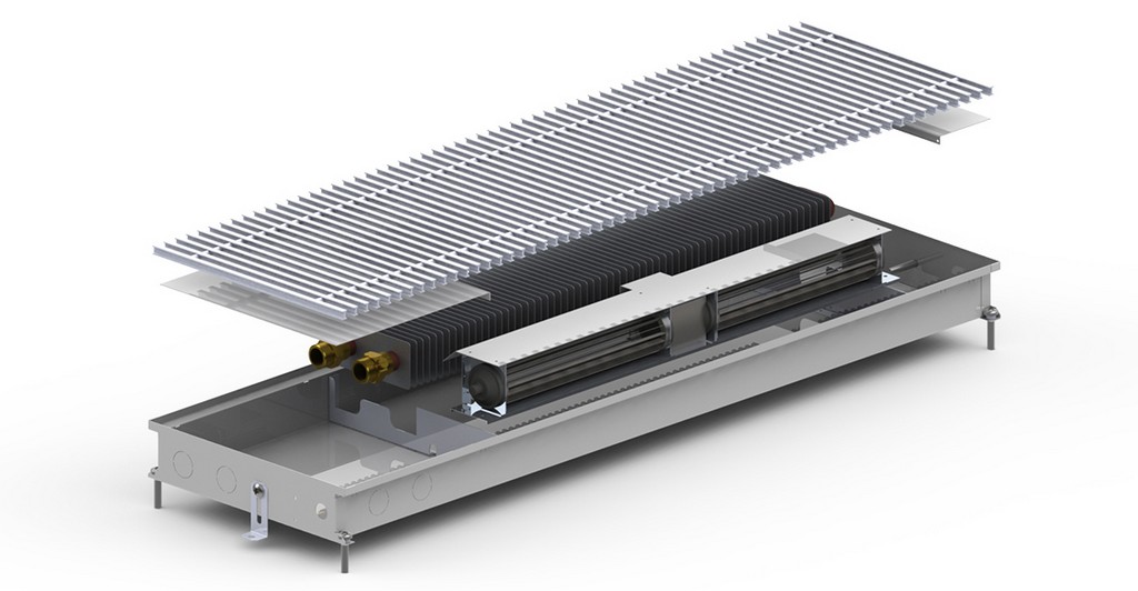 Внутрипольный конвектор Carrera CV Inox 65
