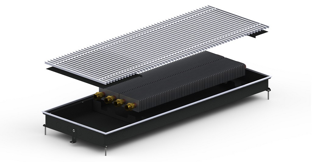 Внутрипольный конвектор Carrera M2 Black 65