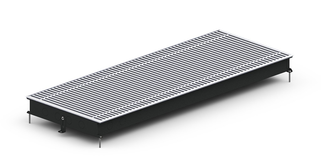 Внутрипольный конвектор Carrera M2 Black 65