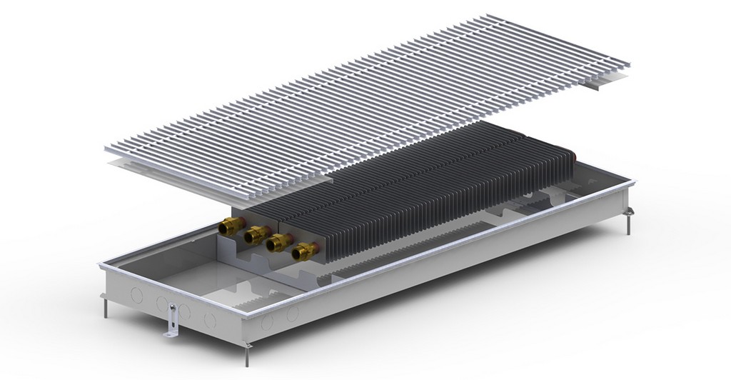 Внутрипольный конвектор Carrera M2 Inox 65