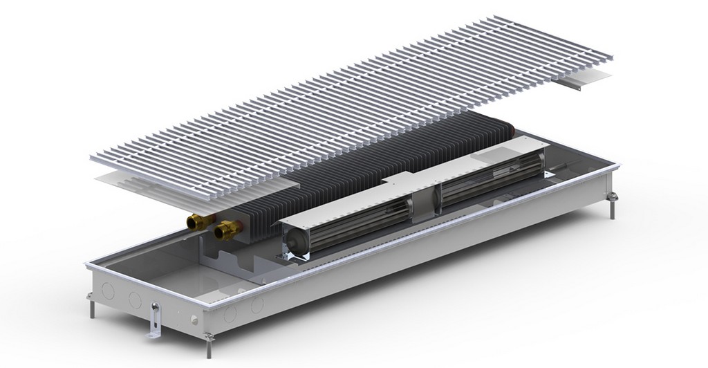 Внутрипольный конвектор Carrera MV Inox 65