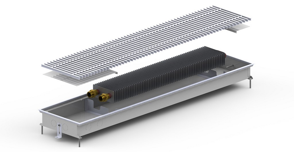 Внутрипольный конвектор Carrera M Inox 65